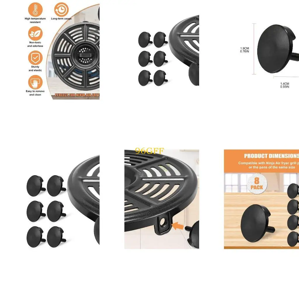 96GF Air Fryer Rubber Bumpers Replacement for Instant-Vortex Silicone Protective Feet