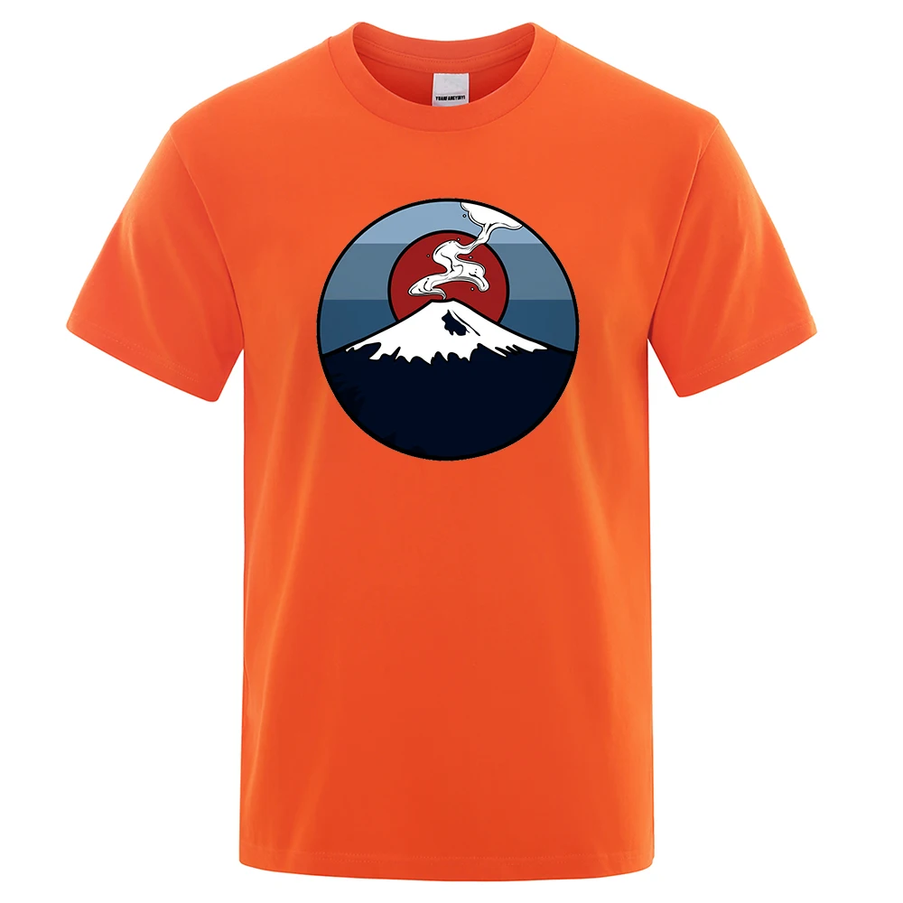 Mt. Fuji, japan Herren T Shirt Mode Baumwolle Umweltfreundliche T-Shirts Sommer T Kleidung T-shirt Hip Hop Oversize Lose Männer T Shirts