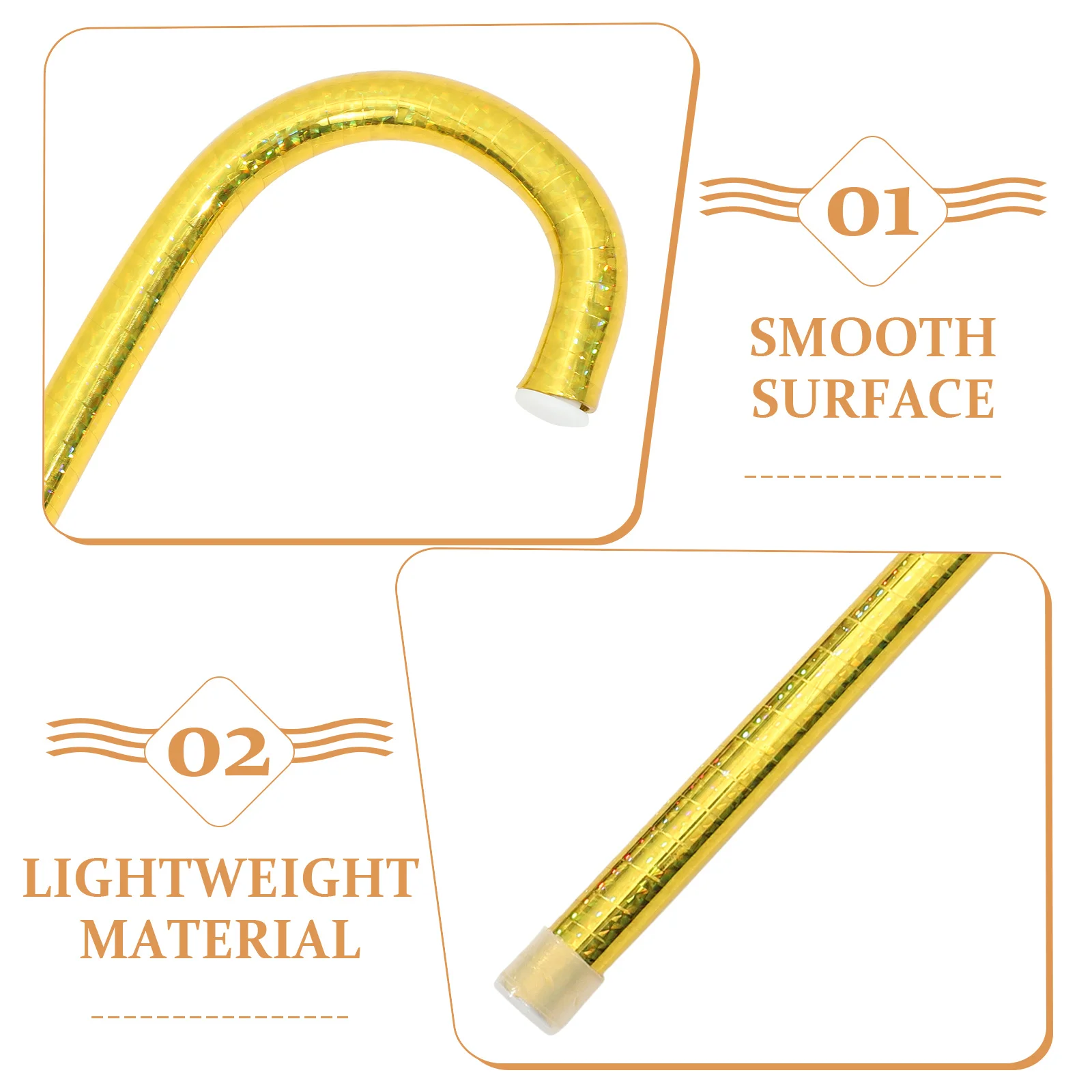 

1pc Jazz Dance Cane Prop Halloween Cosplay Costume Accessory Decorative Walking Stick For Kids Party Performance Crutch