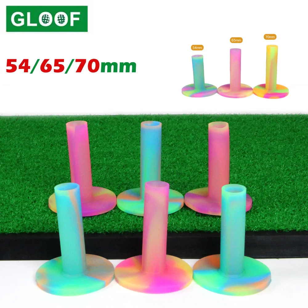 1pcs Rubber Golf Tees Training Practice Home Driving Ranges Mats Practice54mm 65mm 70mm Golf Accessories Ox Tendon Tee