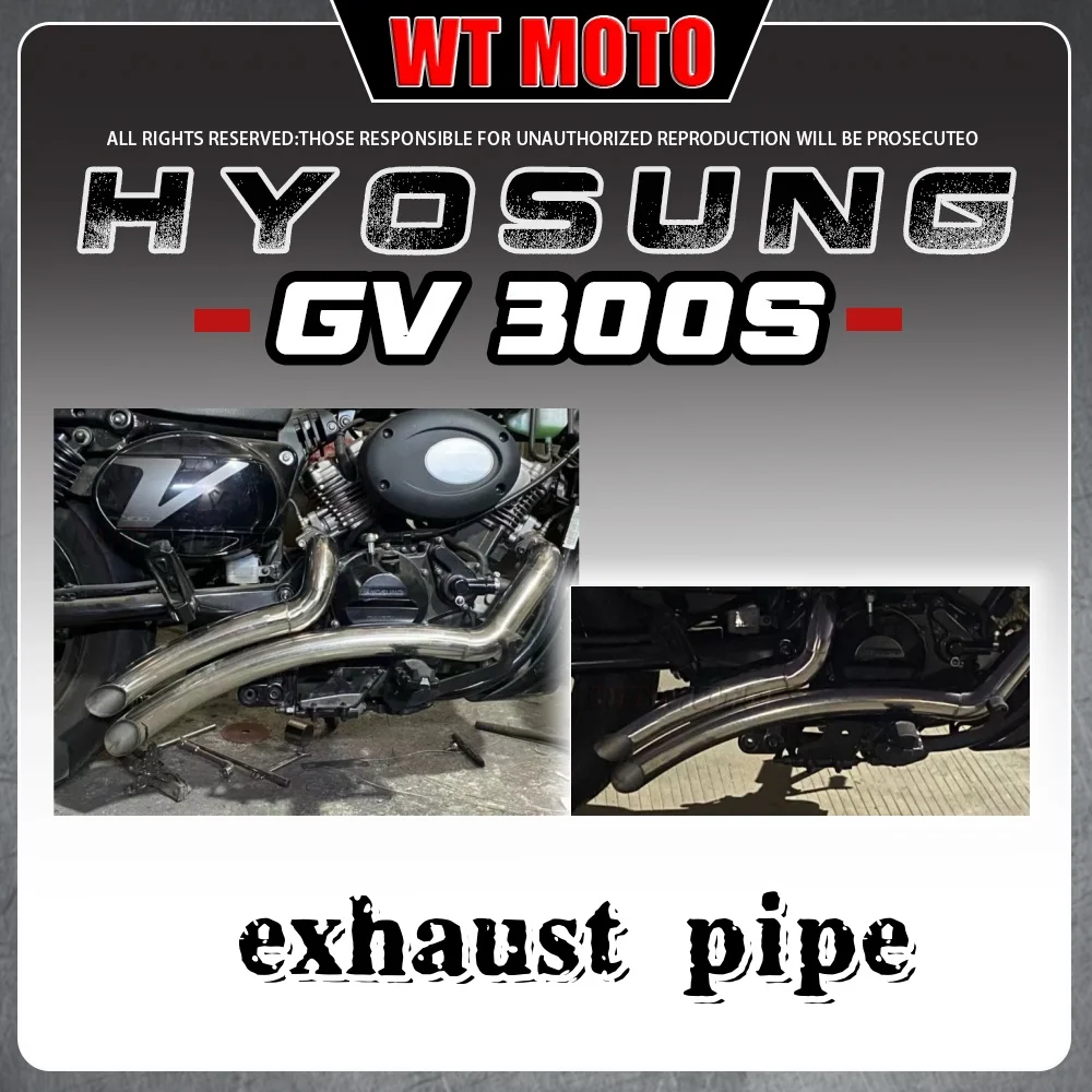 

For HYOSUNG GV300s stainless steel oblique exhaust Hyosung gvs300 Gv 300 s 300Gvs gv300s 300sGv gv 300 s 300gv s straight exhaus