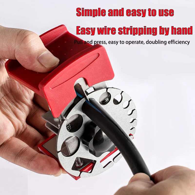 Universal Handheld Quick Stripper Portable Electric Wire Stripper Multi-Tool Crimping Tool Wire Electrician Cable Cutter