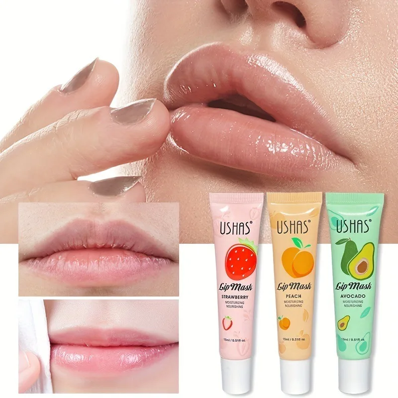 Weiche Tube-Lippenmaske und Balsam, tägliche nährende Behandlung mit Vitamin E zur Entfernung schuppiger Lippen und zum Schutz der Feuchtigkeit, Schönheit