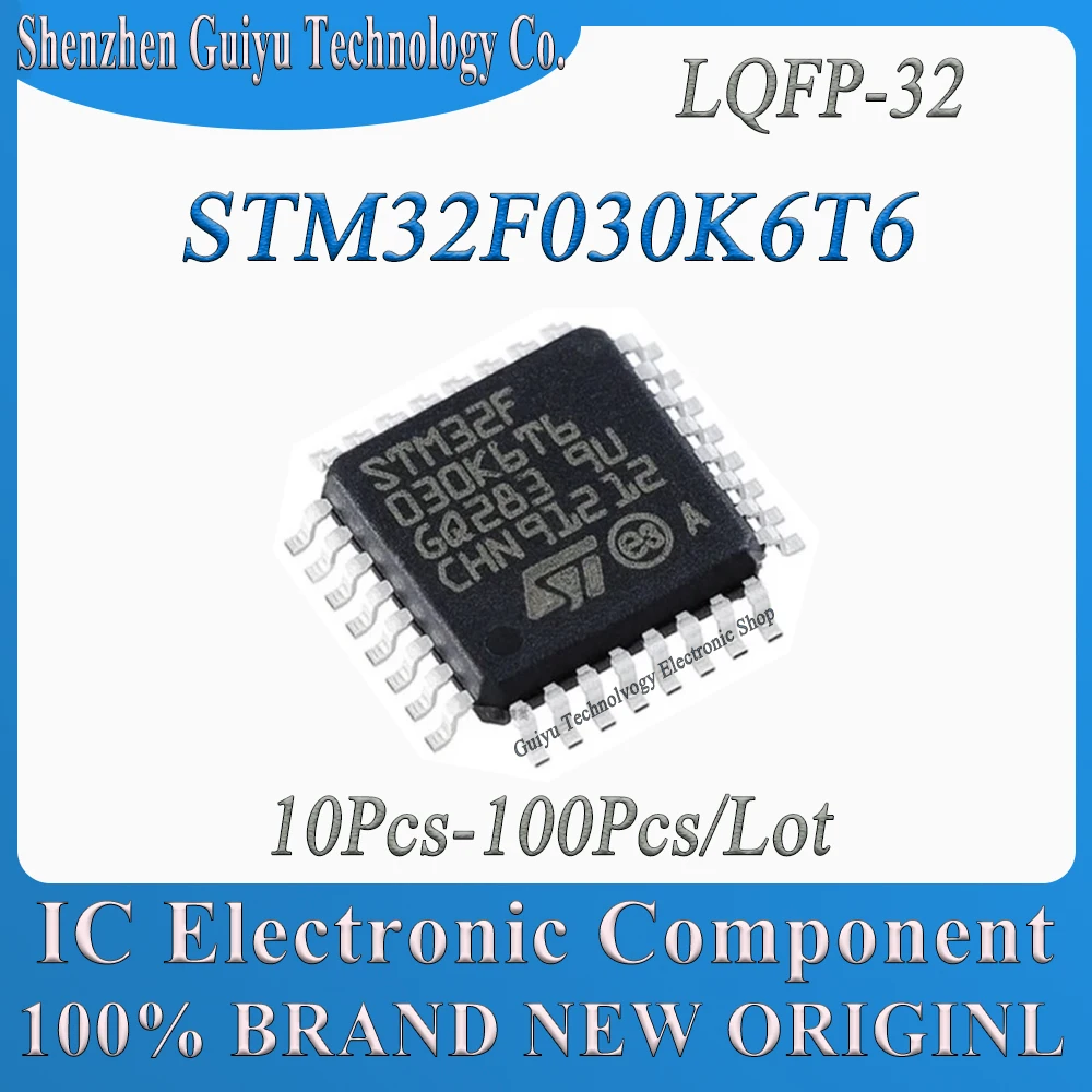 10Pcs-100Pcs/Lot STM32F030K6T6 STM32F030K6 STM32F030 STM32F STM32 STM LQFP-32 IC MCU Chip