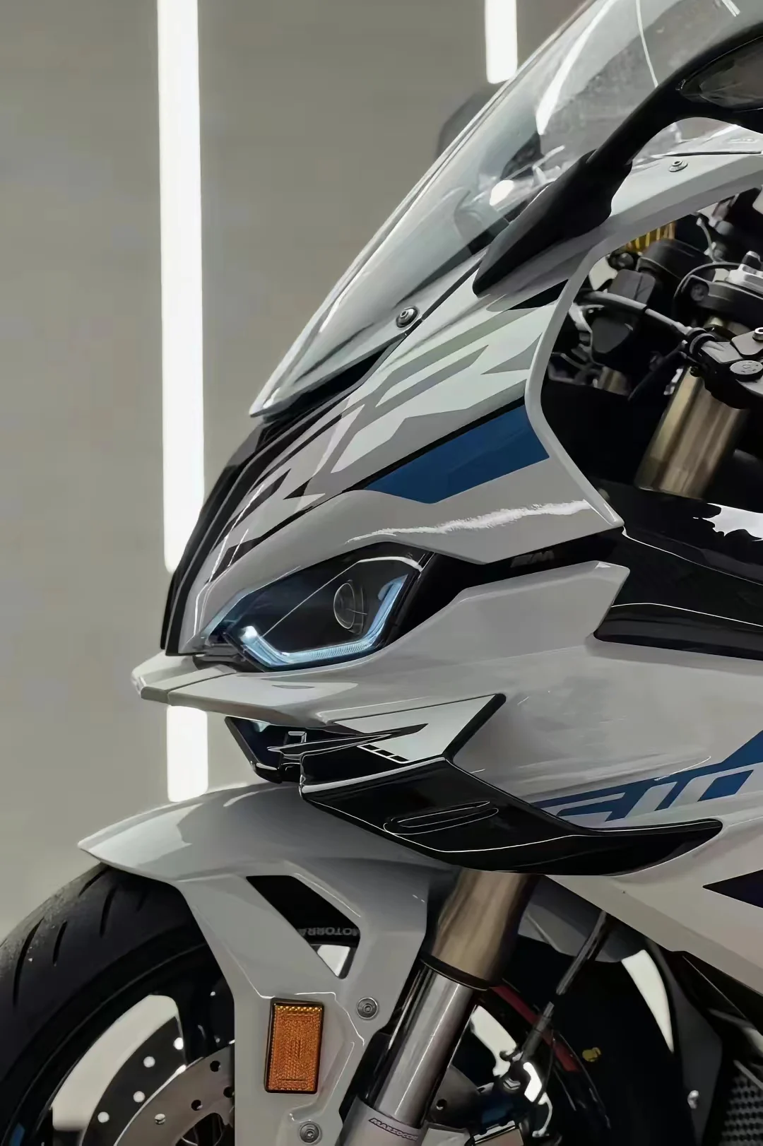 BMW用absプラスチックフロントウィング,固定ウィンドリング,s1000rr 2019 2020 2021 2022 2023