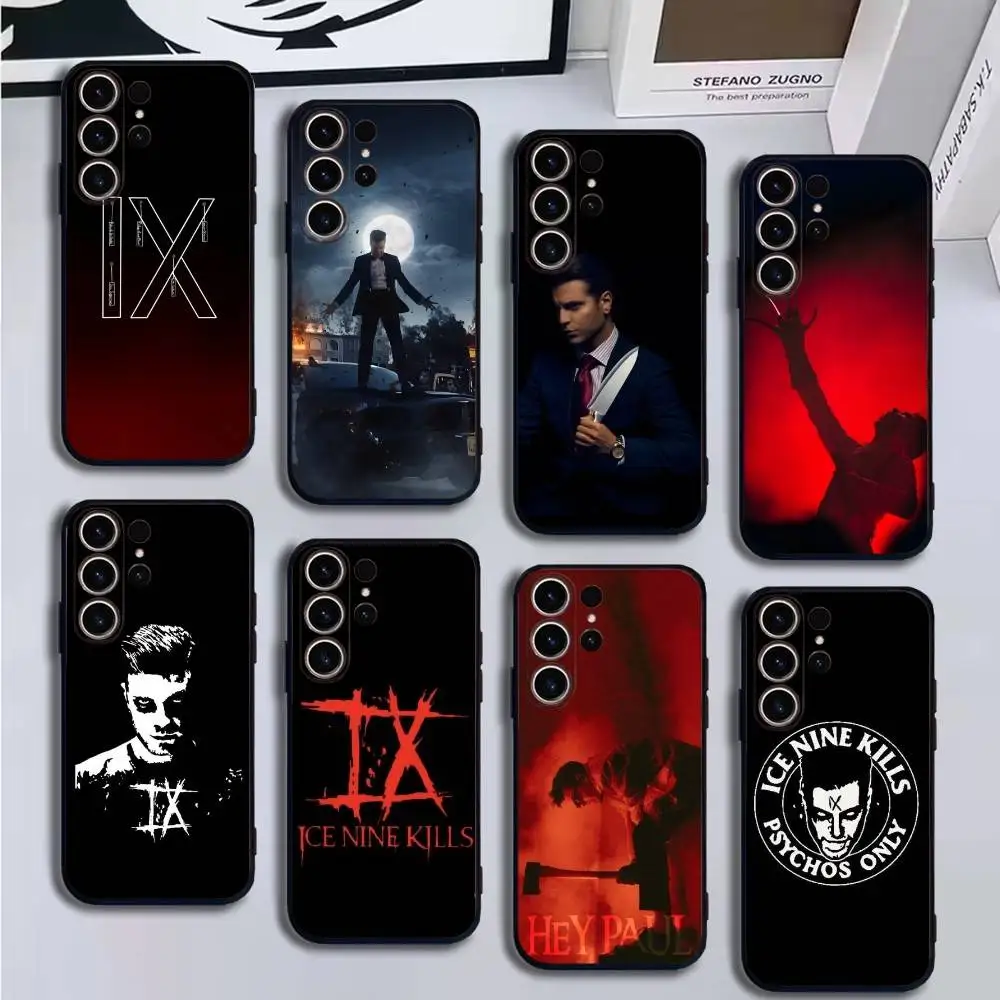 Ice Nine Kills Band Phone Case For SamsungS25 24 21 22 23 30 Ultra 20 Plus Fe Lite Note 10 9 Soft Black