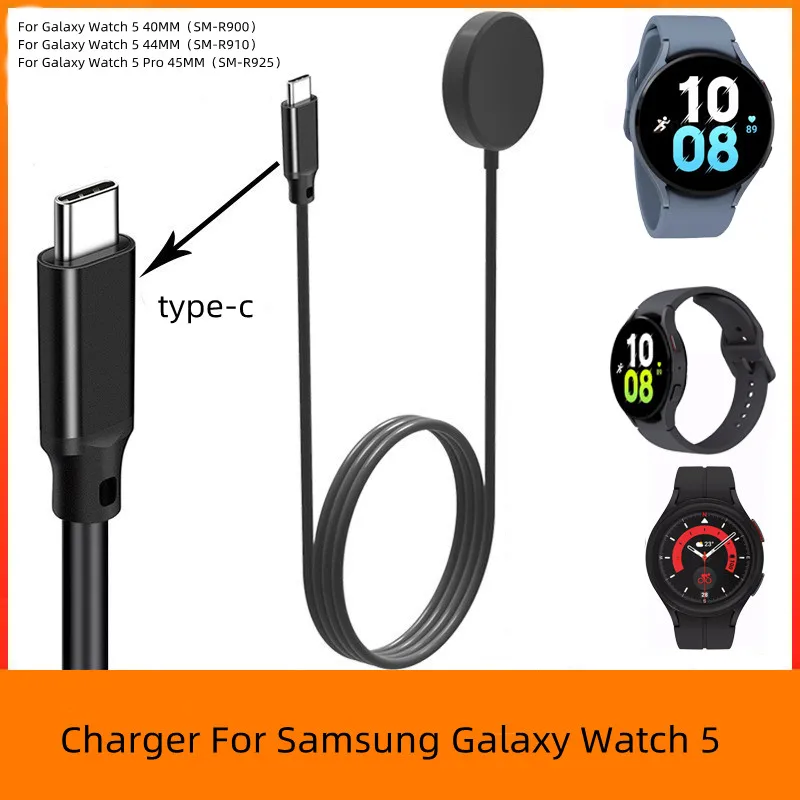 

Wholesale Charger for Samsung Galaxy Watch 5 Watch5 Pro 40MM 45MM 45MM Smartwatch Accessories Wireless Charging Cable Replace