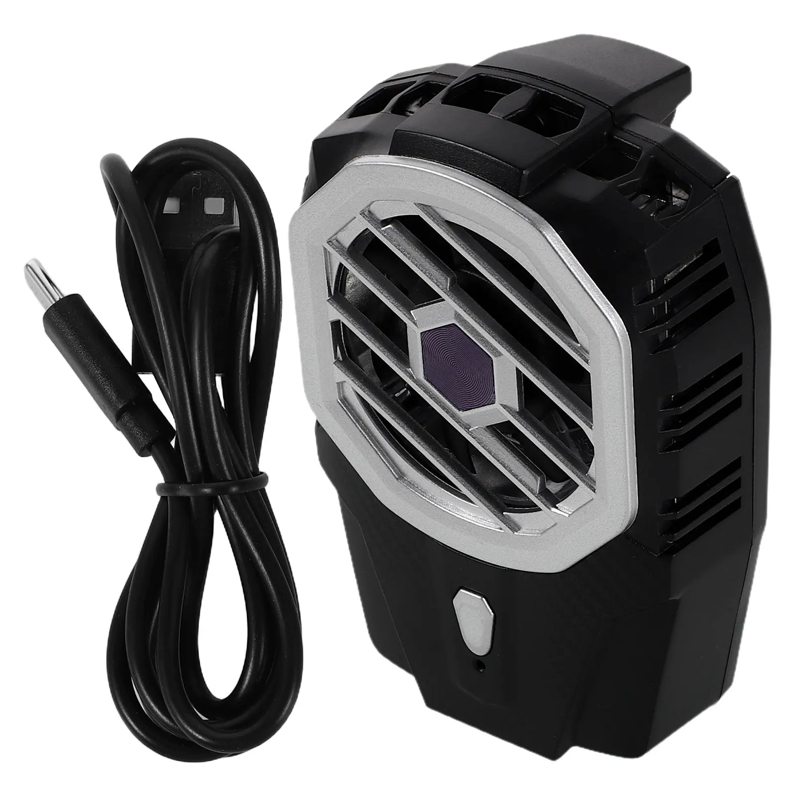 

Adjustable 3-Speed Mobile Phone Cooling Fan Semiconductor Heat Sink with ABS Aluminum Alloy Thermal Silicone for Gaming