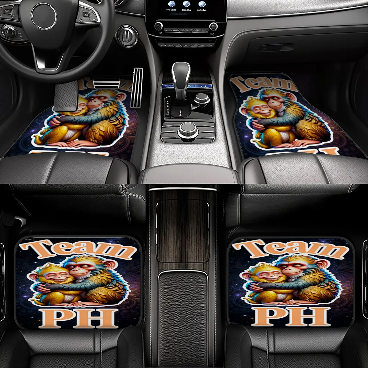 4pcs Car Foot Mat Set | Universal Full Coverage Floor Mats | Fiber Non-Slip And Wear-Resistant | Suitable For Sedans/Suvs/Trucks