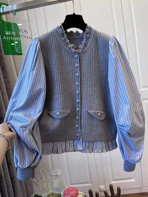 

plus Size 300 Pou Korean Sle Patchwork irt Jaet Men Women Spring Autumn Loose Versatile Top Youth Faion Breathable
