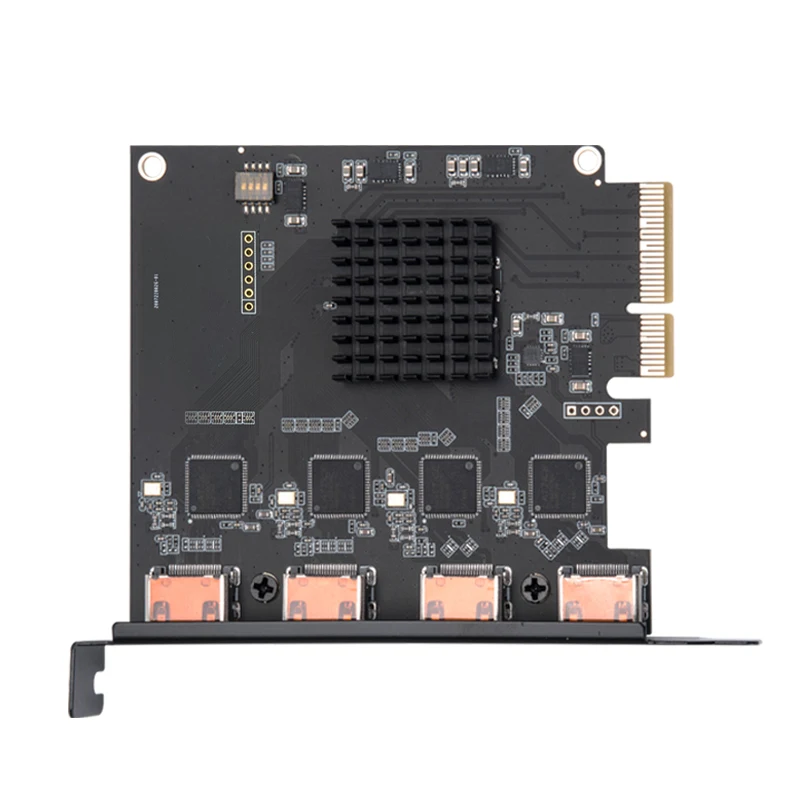 PCI اكسبرس بطاقة فيديو عالية الدقة 1080p/60fps - 4 قناة HDMI متوافق لعبة بث مباشر البث OBS vMix Wirecast xسبليت