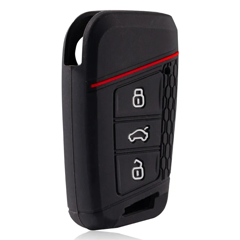غطاء سيليكون لشركة فولكس فاجن فولكس فاجن ماجوتان ماجوتان GTE باسات B7 B8 CC Arteon سكودا فابيا سوبيرب A7 كودياق مقعد حافظة مفاتيح السيارة فوب