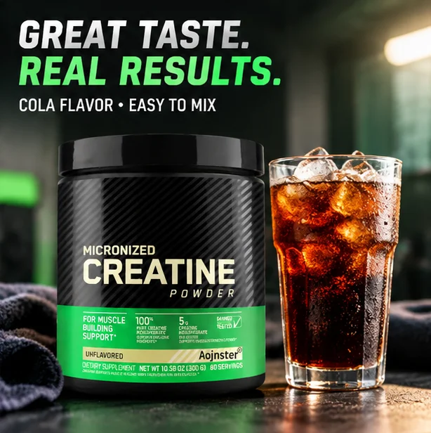 Micronized Creatine Monohydrate Powder, Unflavored, 5g Per Serving, Support Muscle Building & Strength, 300g 60 Servings