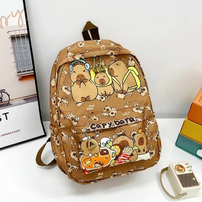 

Новый рюкзак Capibala 2025 для начальной и средней школы, вместительный, милый, легкий, универсальный