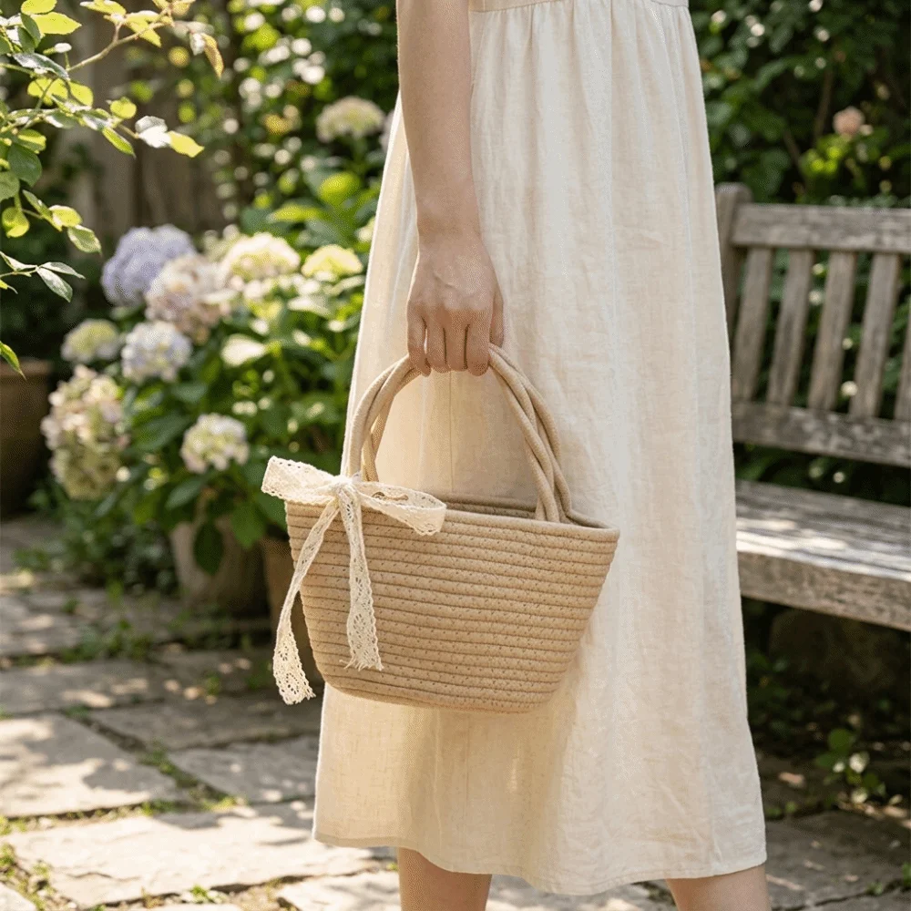 Modna torba tkana z bawełniany – Storage Basket Fabric recenzja i cena