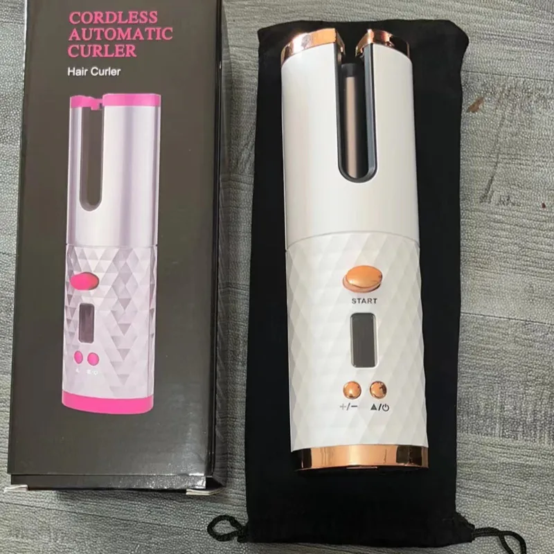 

Automatic Hair Curler Portable USB Rechargeable Design Easy To Use Quick Hairstyling Daily Travel Beauty Needs