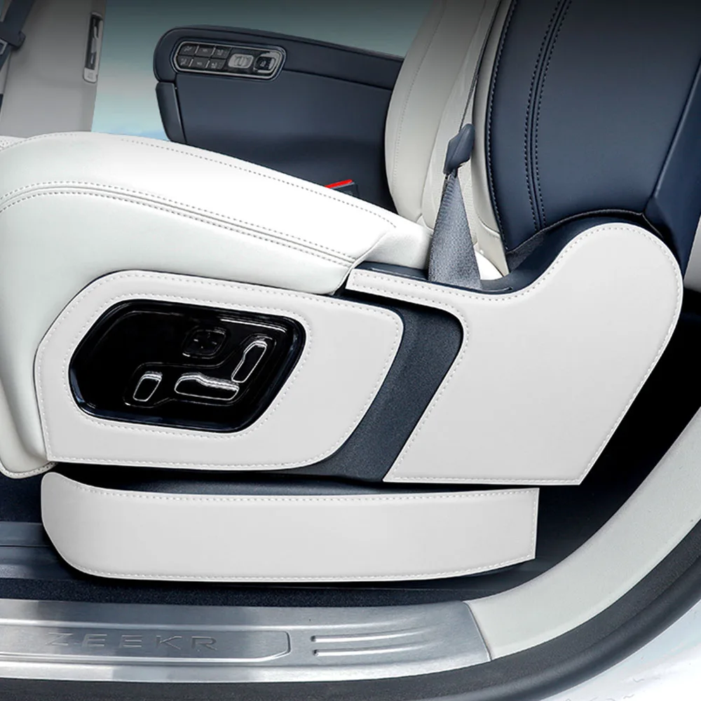

Защитные накладки с обеих сторон второго ряда сидений для ZEEKR 9X 2025 2026, автомобильные аксессуары, кожаная наклейка оригинального цвета