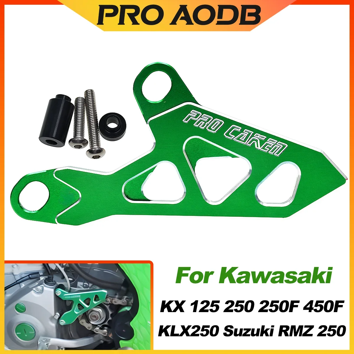 Motocross CNC Rear Brake Disc Guard Cover For Kawasaki KX125 KX250 KX250F KX450F KLX250 EX/SR D-TRACKER For Suzuki RMZ 250 250SB