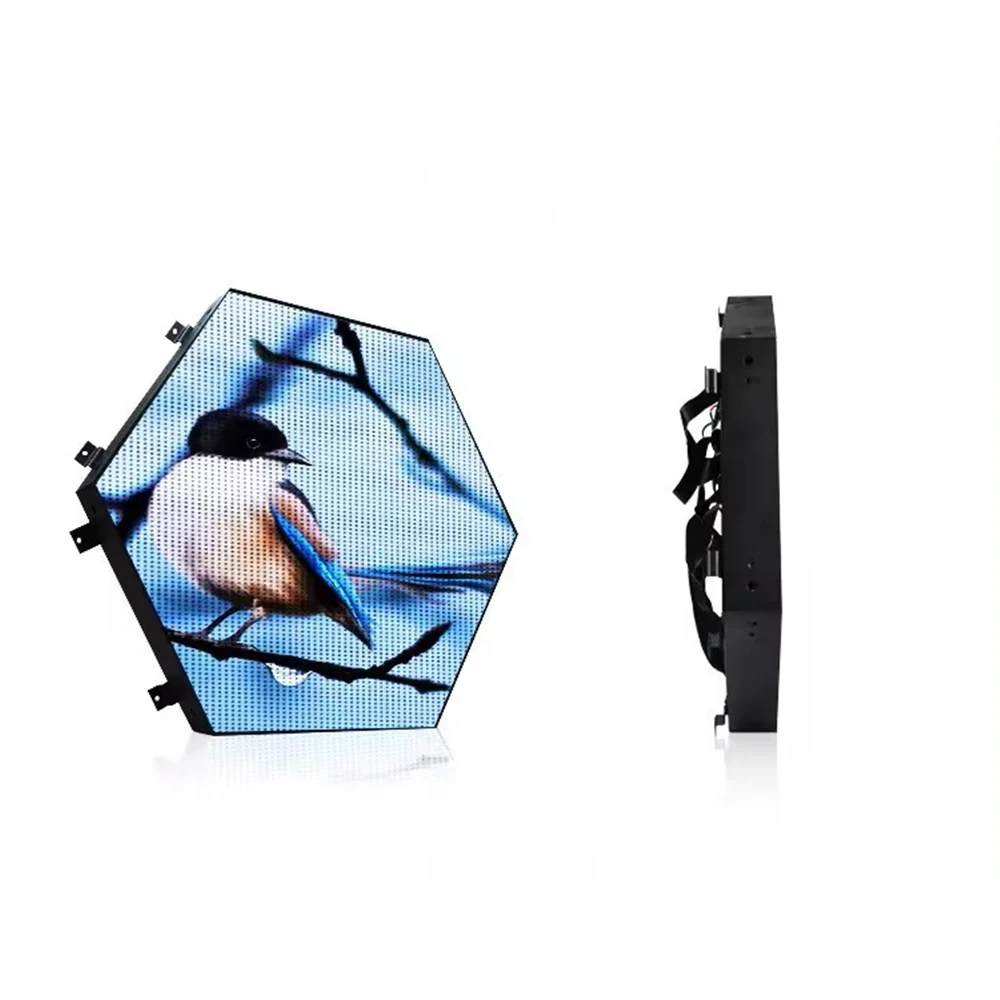 Creative Full Color Indoor Hexagonal Irregular Screen Special LED Hexagon Shape Video Display Panel