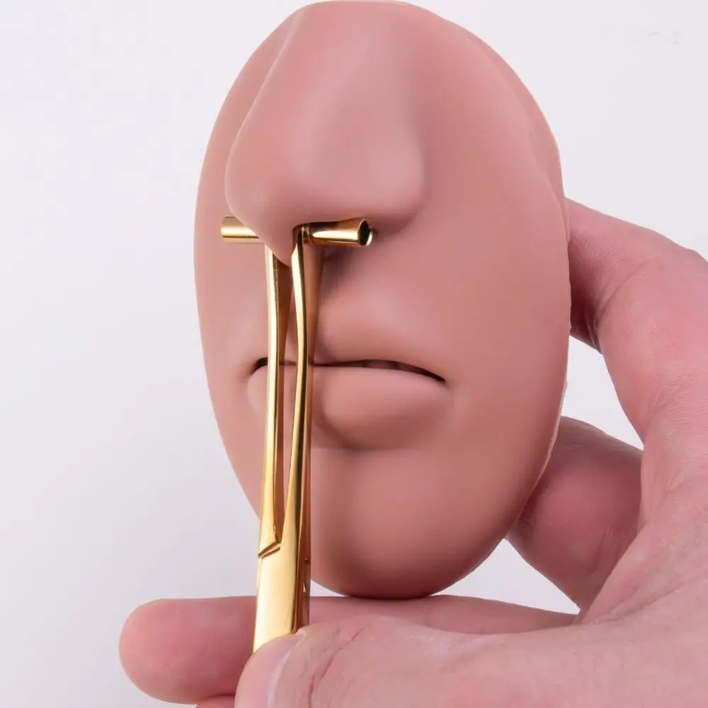 

Body Jewelry Tool Stainless Steel Piercing Clamp Piercing Tools Puncture Tool Disposable Professional Tool Tweezers