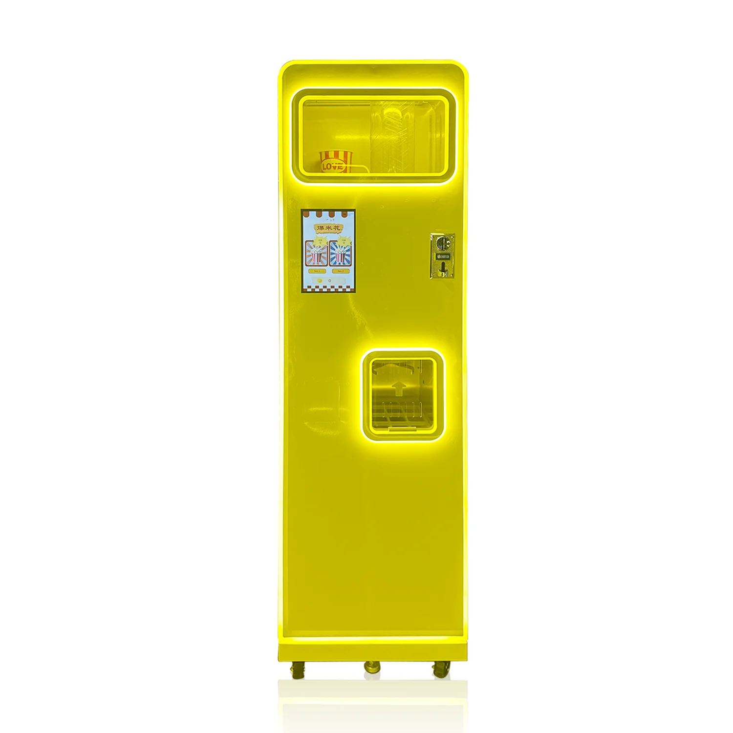 Professional and convenient commercial popcorn vending machine