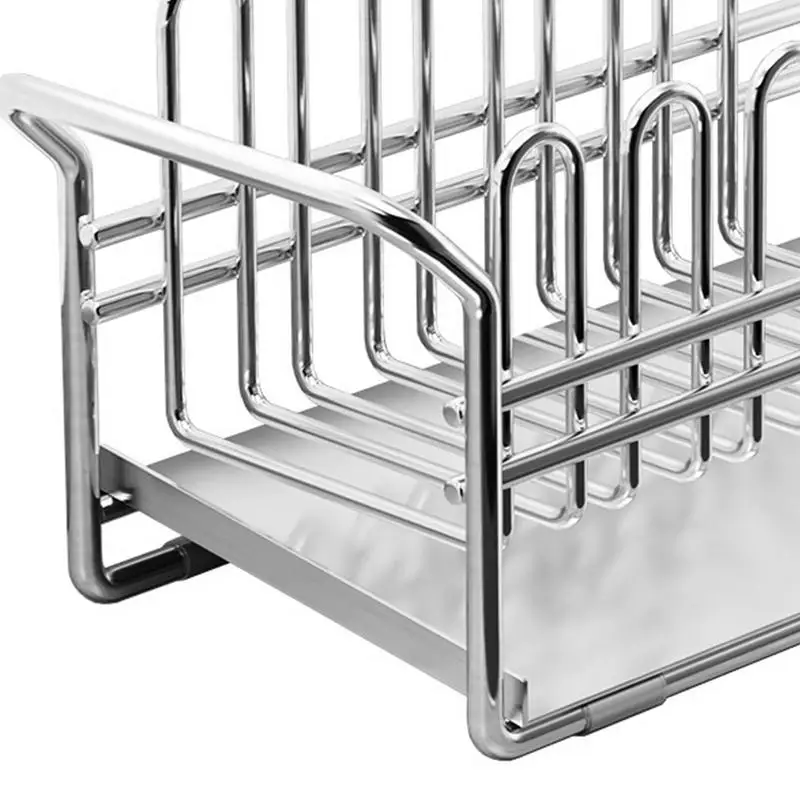 Dish Dryer Rack Stainless Steel Sink Drying Rack Stainless Steel Dish Dryer Rack With Removable Flatware Pan And Self Draining