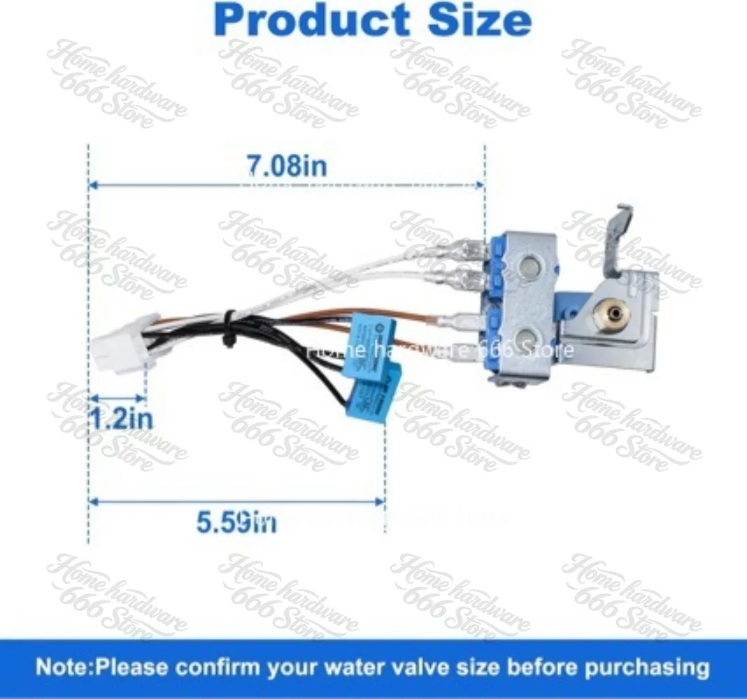 DA62-02360B Refrigerator Special Water Valve, Suitable for Refrigerator Water Inlet Valve 120V