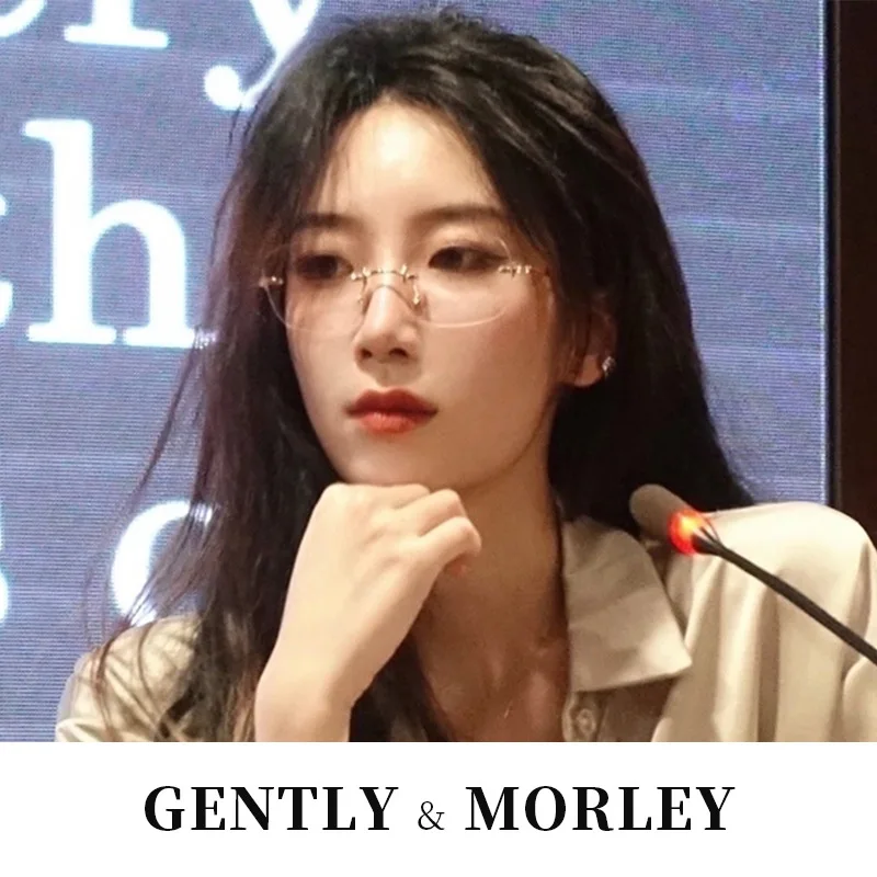 

Новые корейские ультралегкие безободковые очки из чистого титана, высококачественные, модные, для мужчин и женщин, легкие и удобные.