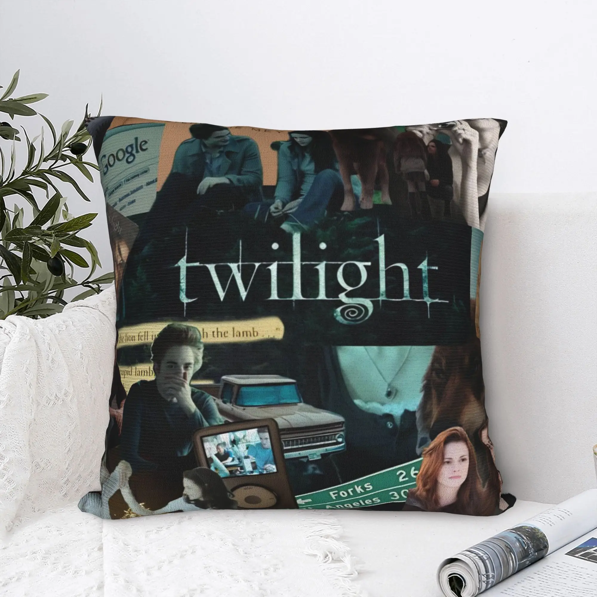 The Twilight Edward Bella  Pillow Case  Design Pillow Cover For Living Room Bed Chair Retro Trendy Cushion Cover