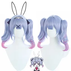 Miku Rabbit Hole Cosplay Wig Heat Resistant Role Play Idol Vtuber Headwear Heat Resistant Synthetic Halloween Role Play