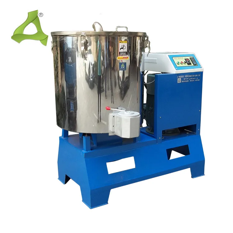 High Speed Powder Granulator Mixer 50kg Industrial Batch Plastic Compound Vertical Mixer Plastics Heating and Mixing Machine