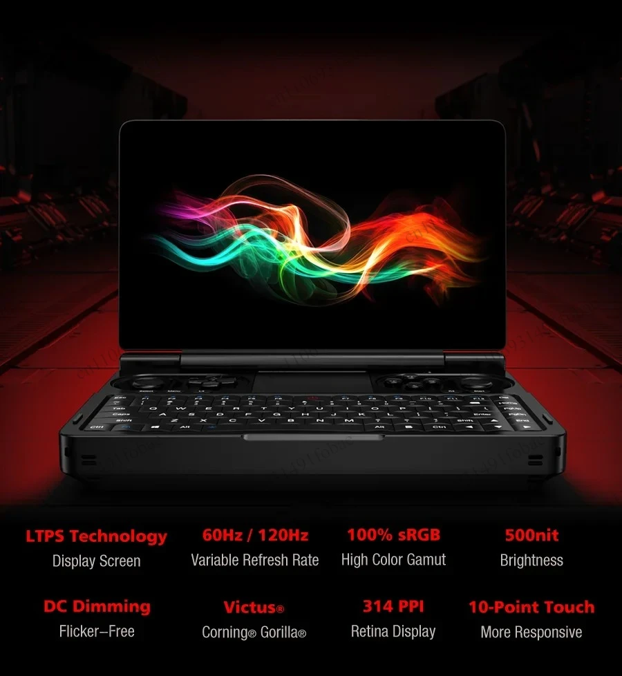 Portable Handheld Gaming Mini PC AMD 8840U HX370 Chip 16/32GB Memory 1TB/2TB SSD High Performance Gaming Notebook Device