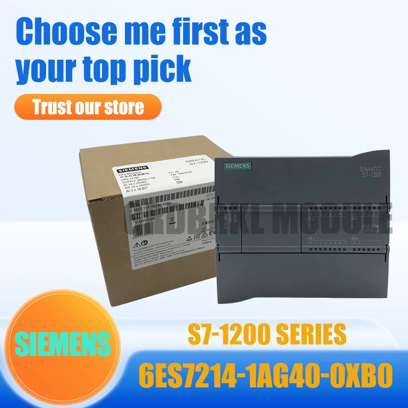 

Новый Оригинальный Модуль ПЛК SIEMENS S7-1200 6ES7214-1AG40-0XB0 6ES7 214-1AG40-0XB0 CPU 1214C Компактный ЦПУ-контроллер