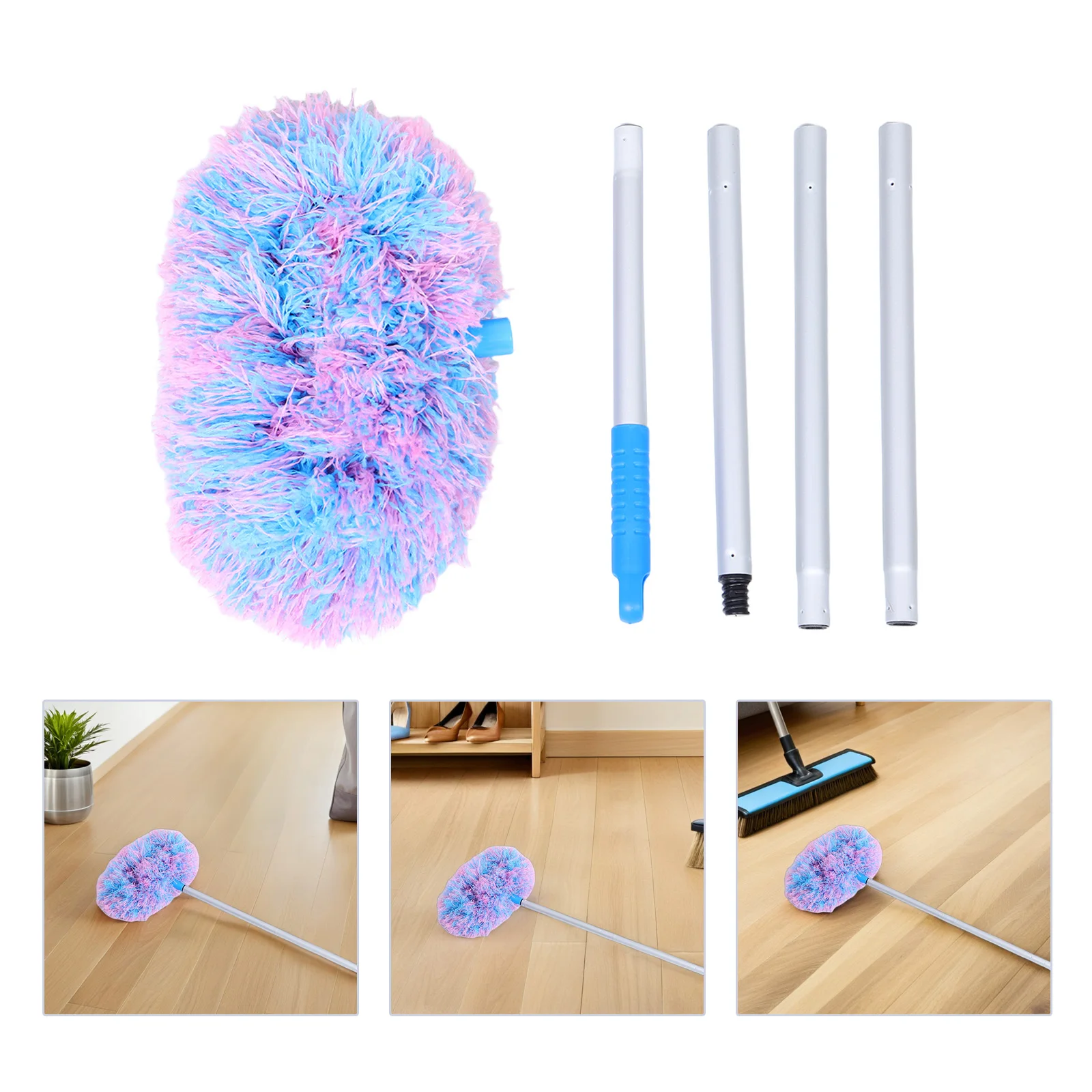 

Ceiling Fan Cleaning Brush Fans Cobweb with Extension Pole Telescopic PP Duster Long