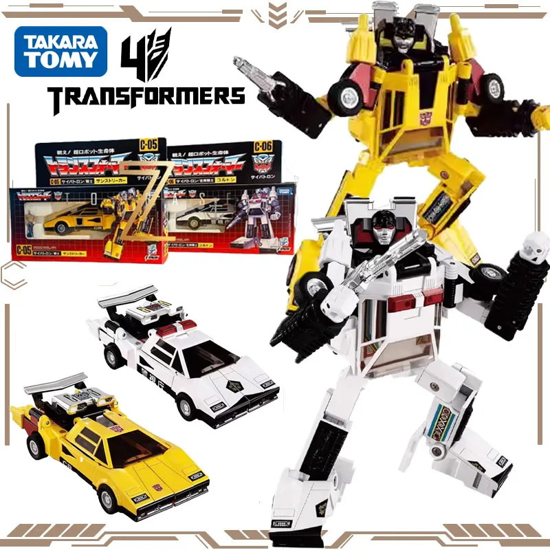 

TAKARA TOMY Original Transformers C05 Scud C06 Warning Line Action Figure Toys for Boys Girls Gift Collectible Model Ornaments