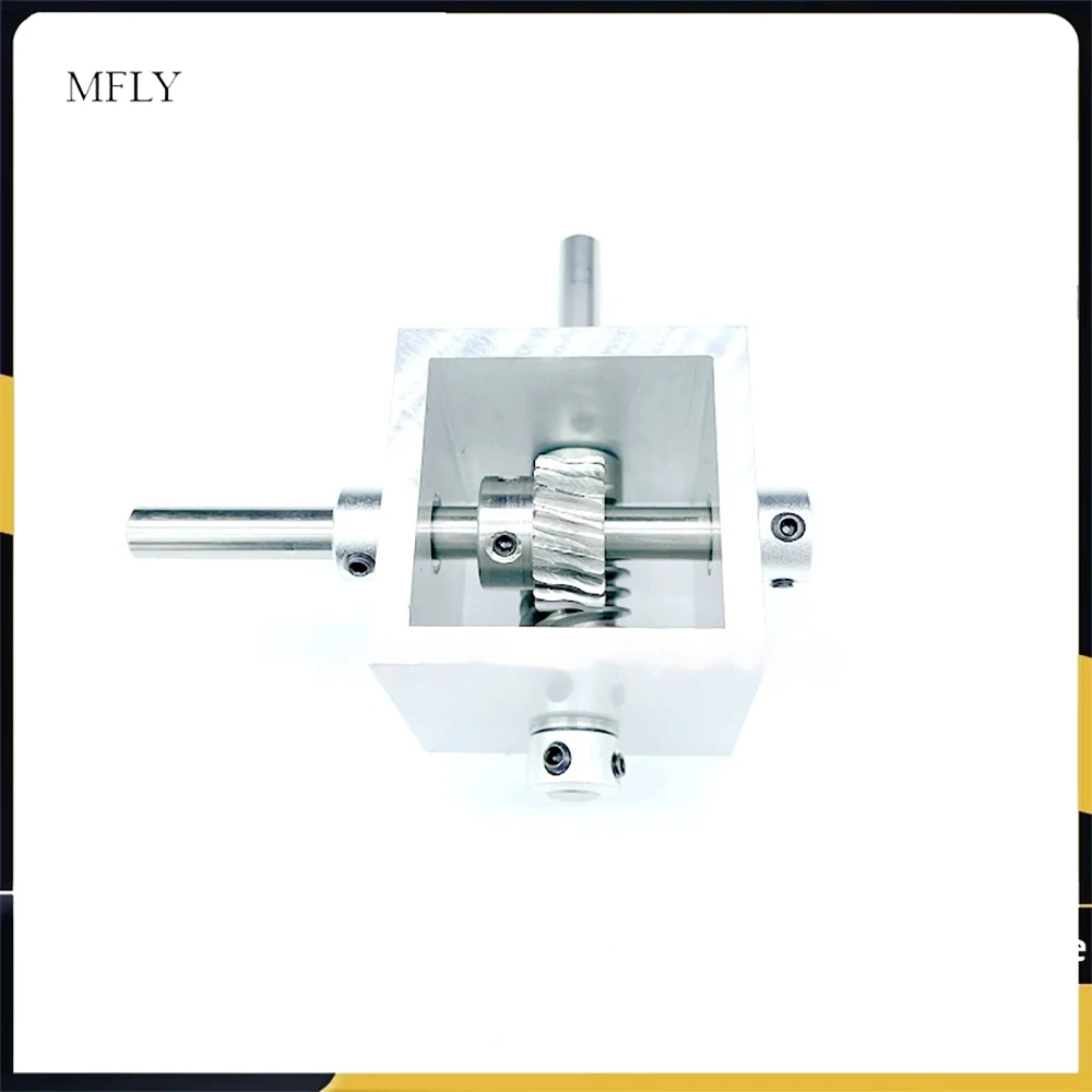 

Turbine Worm Gear Transmission Right Angle Reverse Box 1:5 Gearbox 90-Degree Angle Reducer 8MM Corner Device No Self-Locking