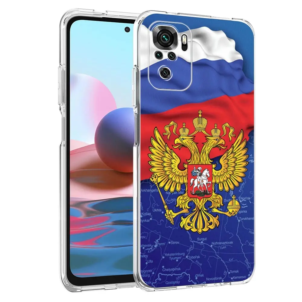 Rússia omsk bandeira sisteriana caso de telefone para xiaomi redmi nota 14 13 12 4g 9 8 10 11 pro plus 5g 14c 13c 12c 10c 9c capa clara