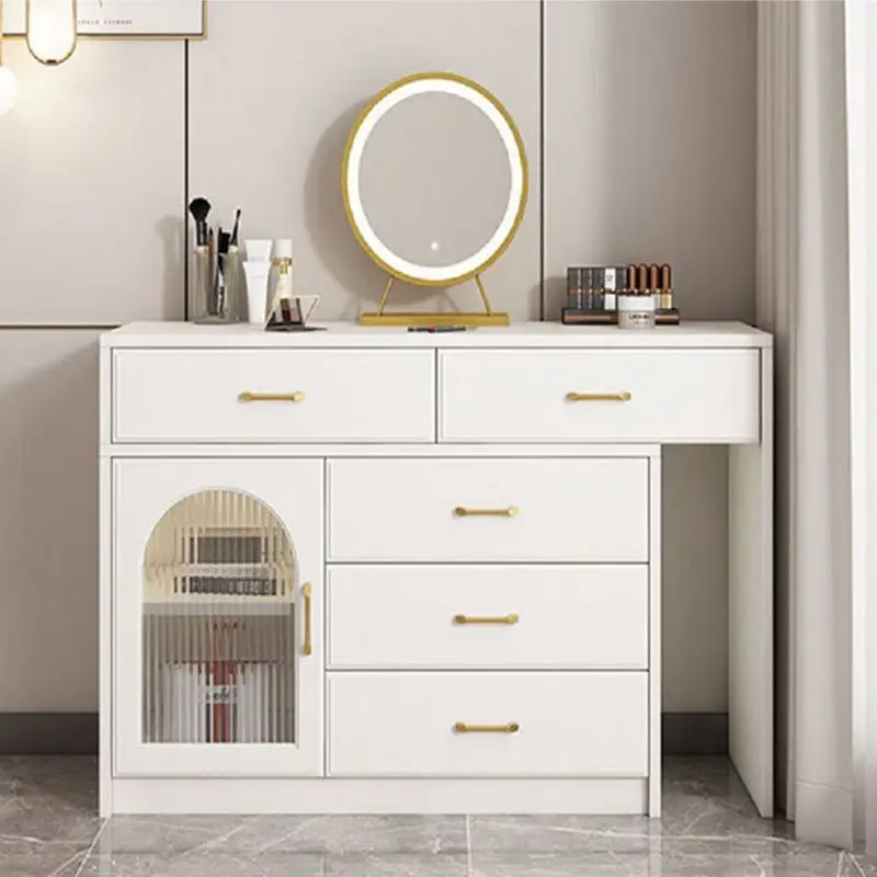 

Dresser Bedroom Dresser Small Unit Bedside Cabinet Retractable Makeup Table