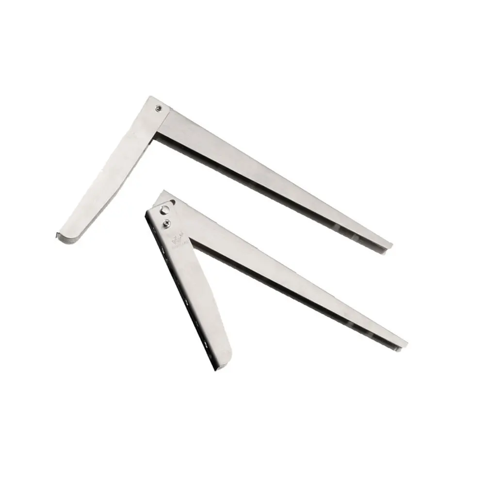 

Stainless Steel Folding Shelf Bracket Durable Wall Mounted Support Bracket Steel Shelf Support Practical Frame for Home Store 14