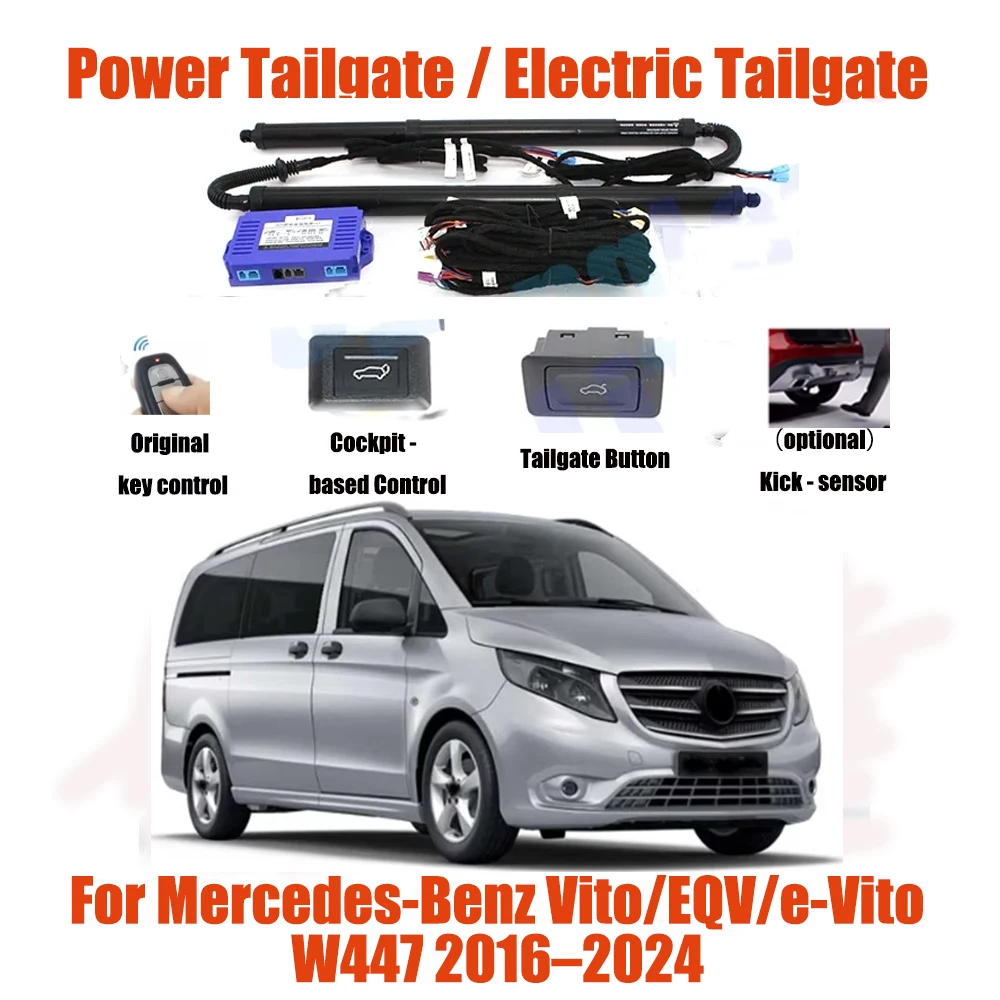 For Mercedes-Benz Vito/EQV/e-Vito W447 2016–2024 Car Automatic Lifting kit Opening Trunk Intelligent Electric Lift Tailgate