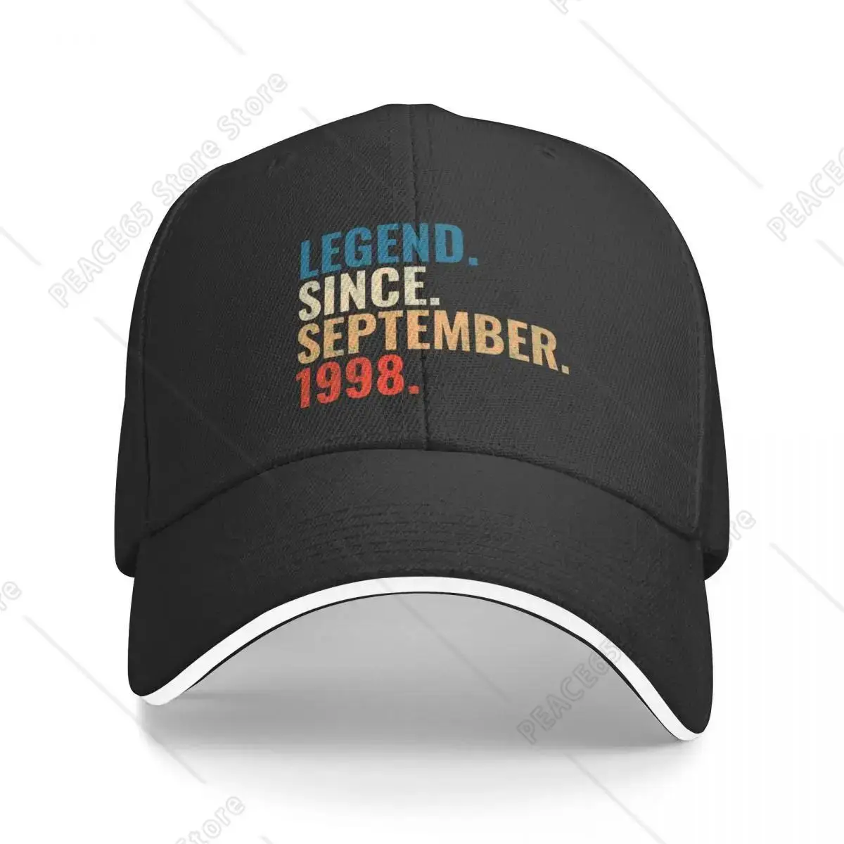 Legend Since September 1998 Retro Vintage Baseball Cap Hat Baseball Cap Streetwear Man Women One Size Hiking