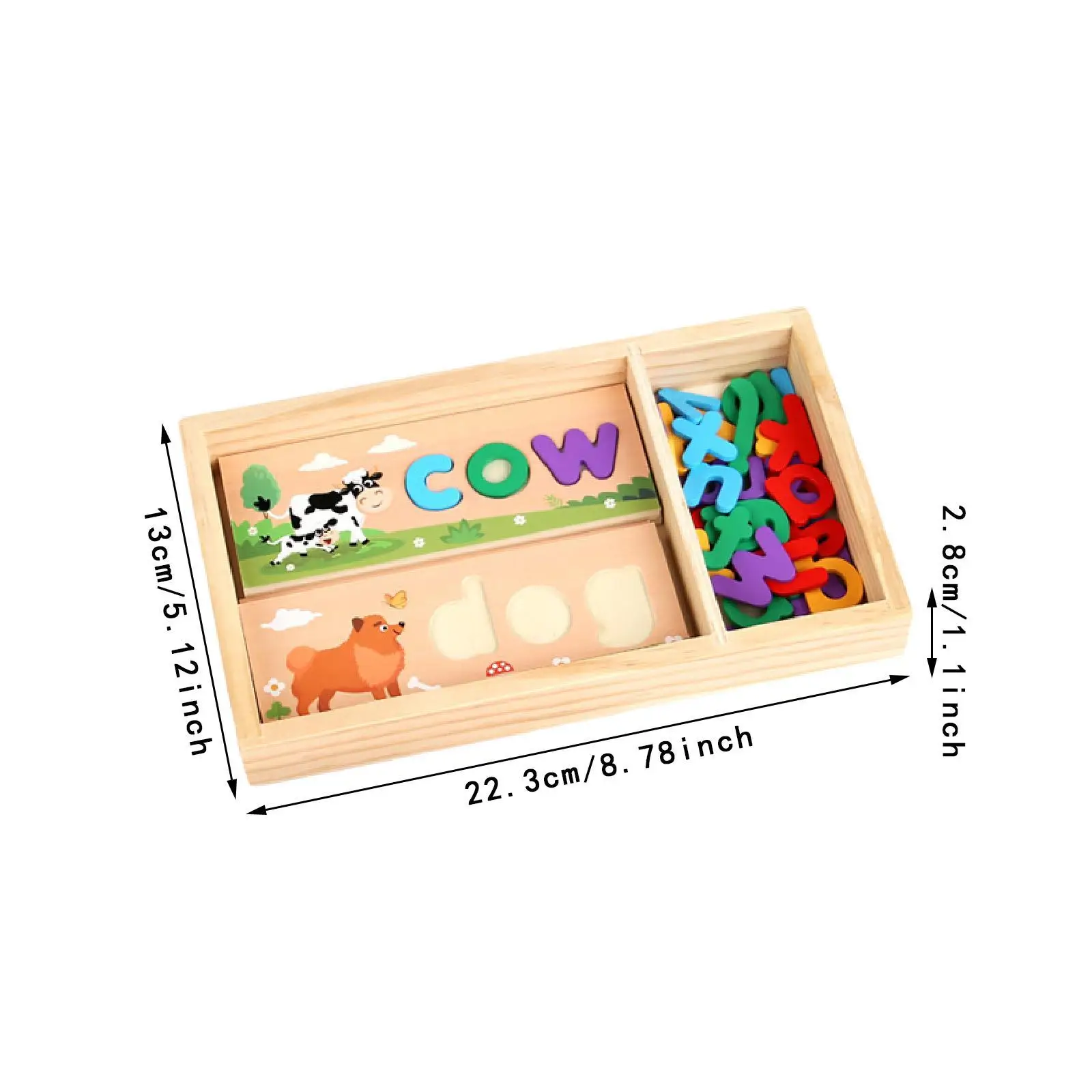 ألعاب تعليمية للإملائي الخشبي للتطوير المبكر لعبة الصوتي للأطفال في مرحلة ما قبل المدرسة وهدايا أنشطة التعلم للأطفال