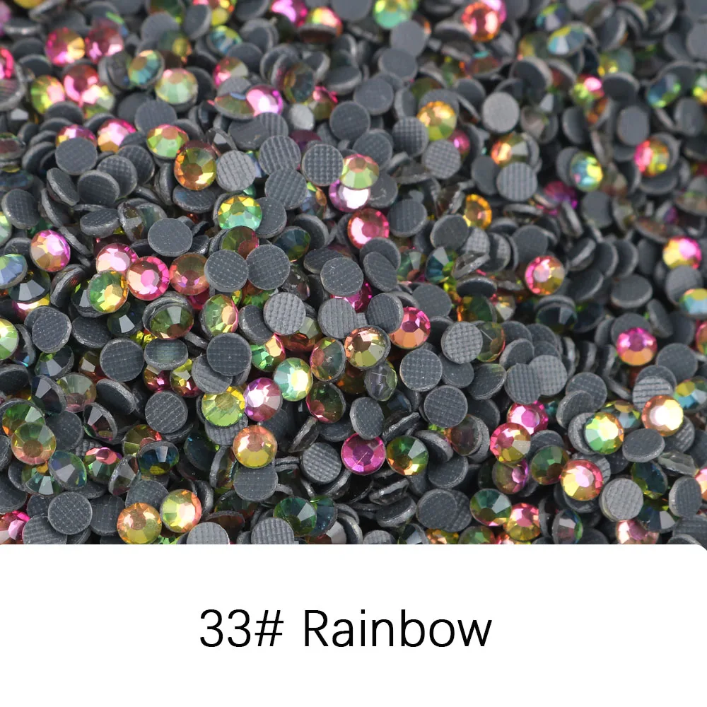 100 Gross 140,00Pcs  bulk Wholesale DMC Iron On Hotfix Hot Fix Crystal Rhinestone Clear Green Pink Blue Yellow Red Purple