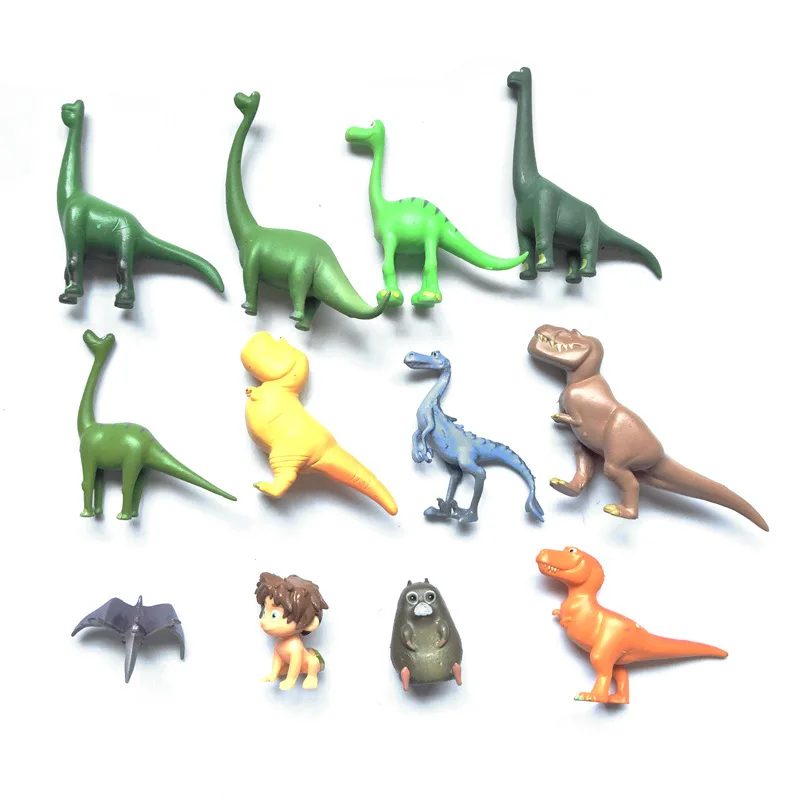 Der gute Dinosaurier Tyranno saurus Rex Giraffe Mini Anime Puppe Action figur Modell Spielzeug Sammlung Kinder Geschenkset Juguetes