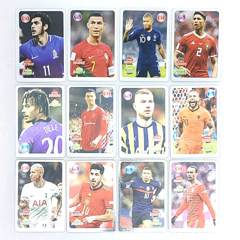 Cristiano Ronaldo Leo Messi 180 PCS FIFA Cards Collection Cards Mbappe Lottin Football Star Rare Game Toys Christmas Birthday