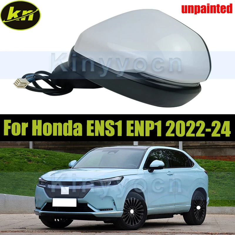 

Unpainted Rear View Mirror Assembly For Honda ENS1 ENP1 2022 2023 2024 Auto Foliding Outer Mirror Assembly Rearview Mirror