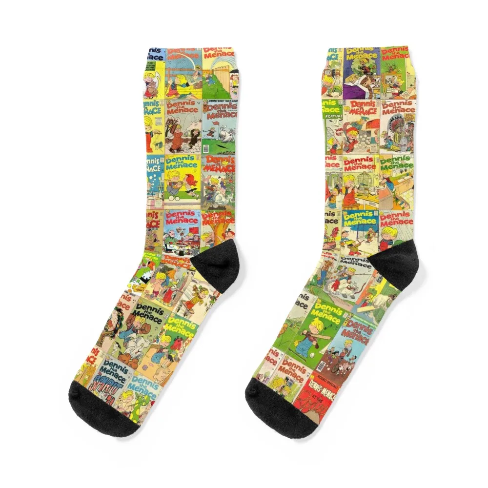 

Dennis the Menace Socks Non-slip snow Sports compression Men Socks Luxury Brand Women's