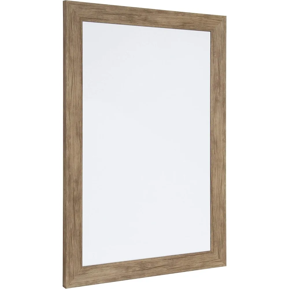 Rustic Brown Magnetic Dry Erase Board 18x27, Wall Mounted Office Home Organization with Marker & Magnets