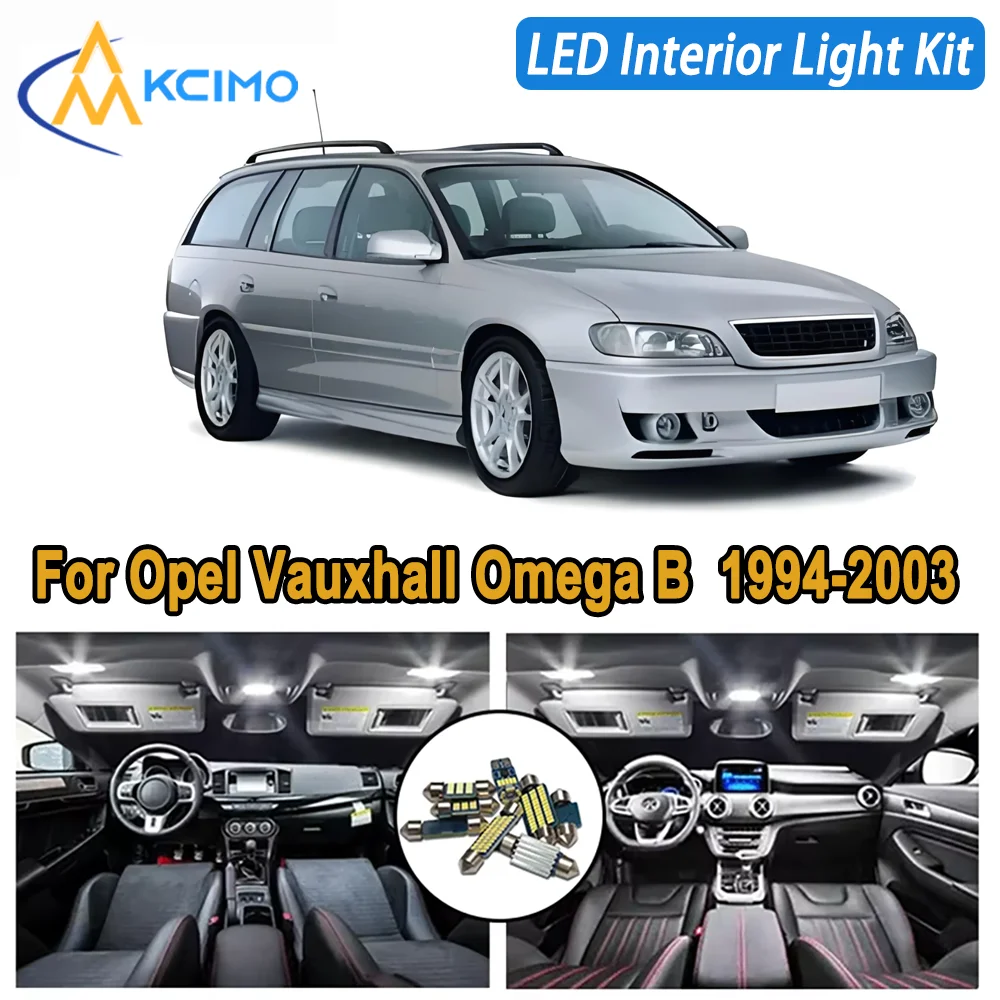 

KCIMO For Opel Vauxhall Omega B (1994-2003) Premium Bright LED Interior Dome Map Trunk Light Kit Car Led Lamps Canbus Car LED
