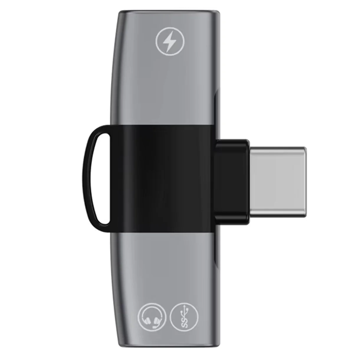 POP-lOTG 2 in 1 dubbele USB Type C splitter naar Type C Jack AUX audio hoofdtelefoon 15W opladeradapter voor IPhone 15 Pro Samsung